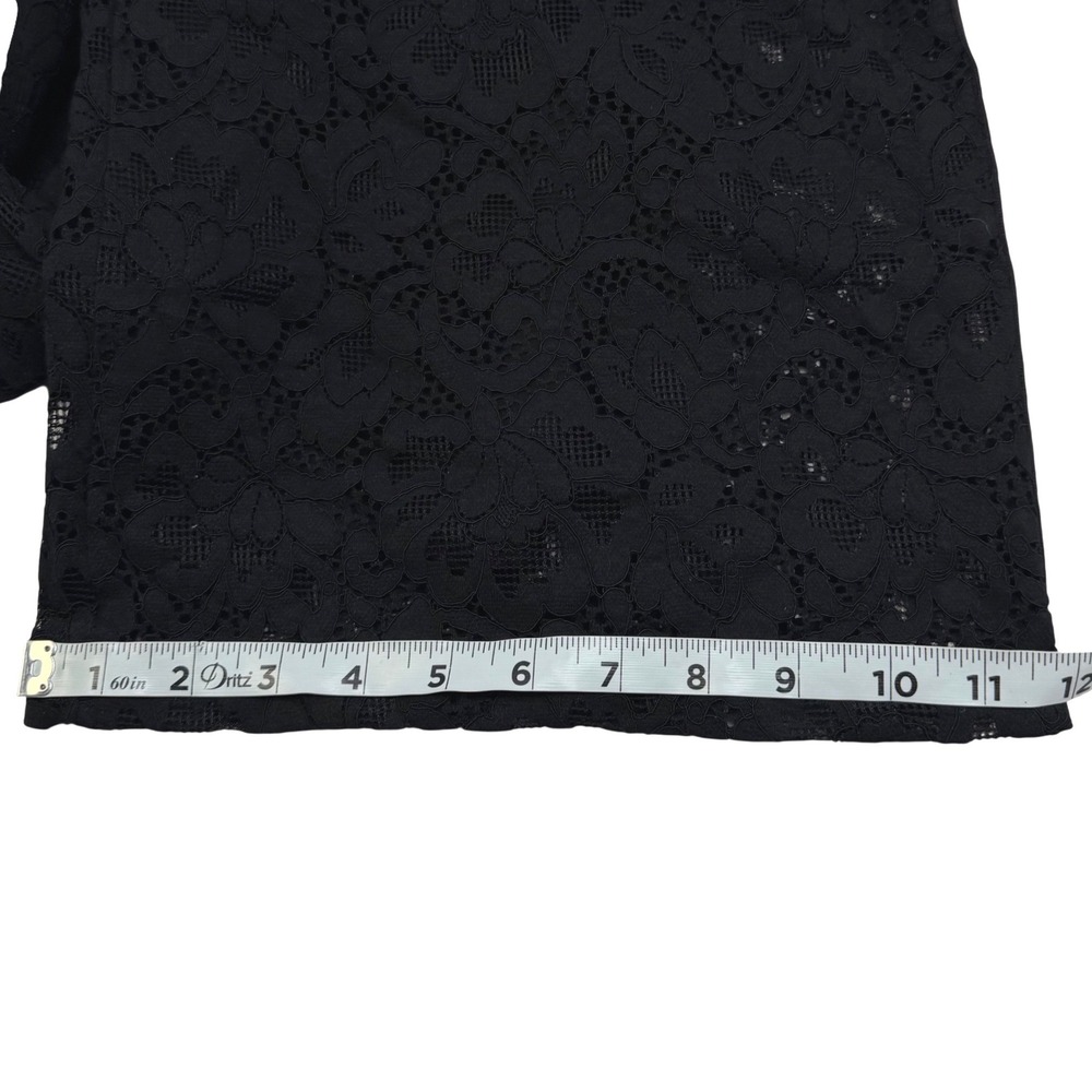 NWT Anthropologie Maeve Brooklin Lace Track Pants M Black $158 Sporty Stripe - Picture 11 of 11